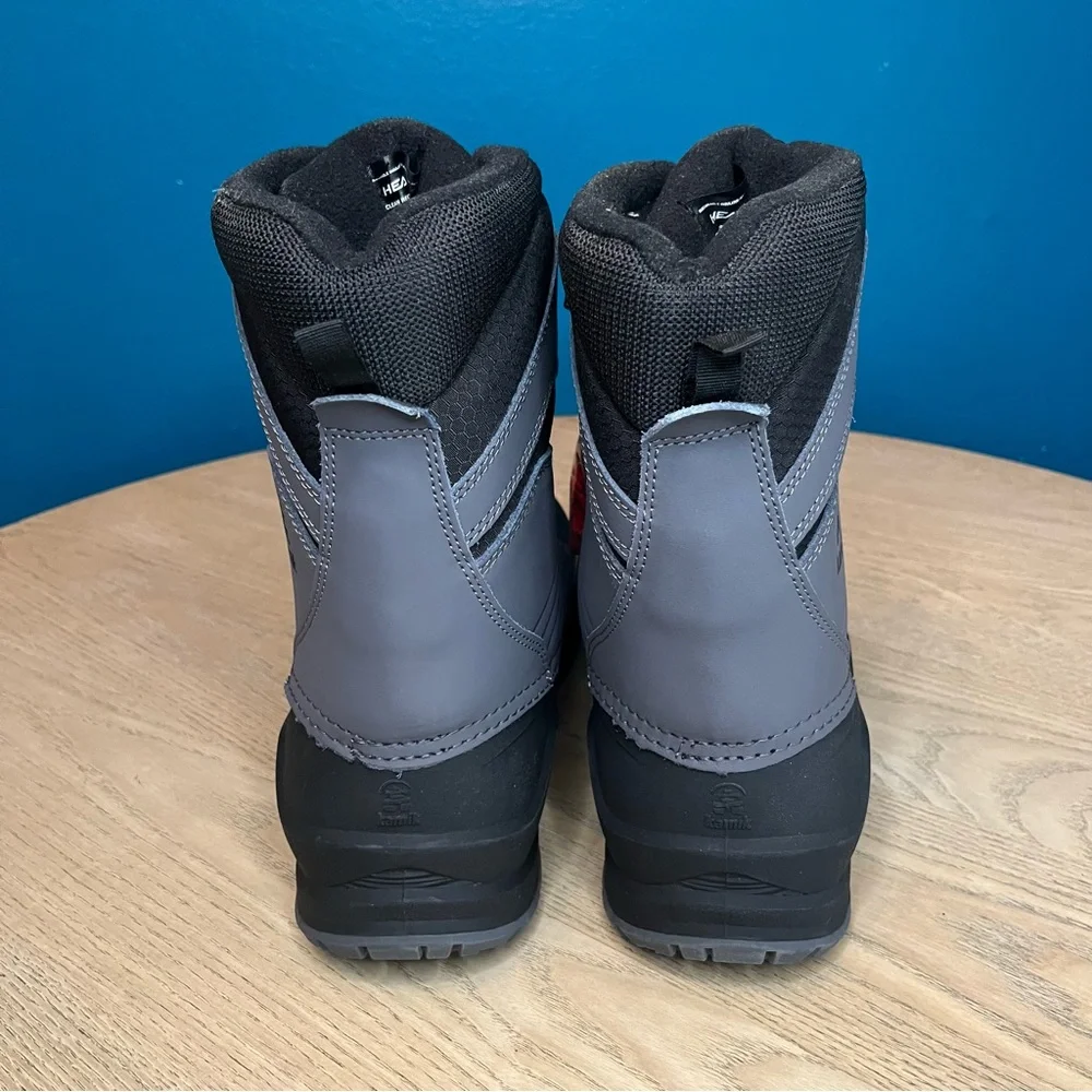 New! Kamik Men's Iceland Winter Snow Boots Charcoal Gray Size 11 Outdoor Gorp